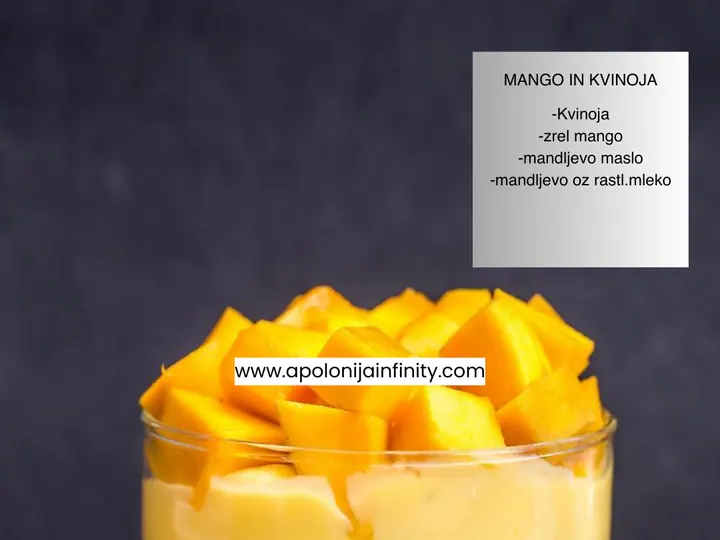 Kvinojina mango krema