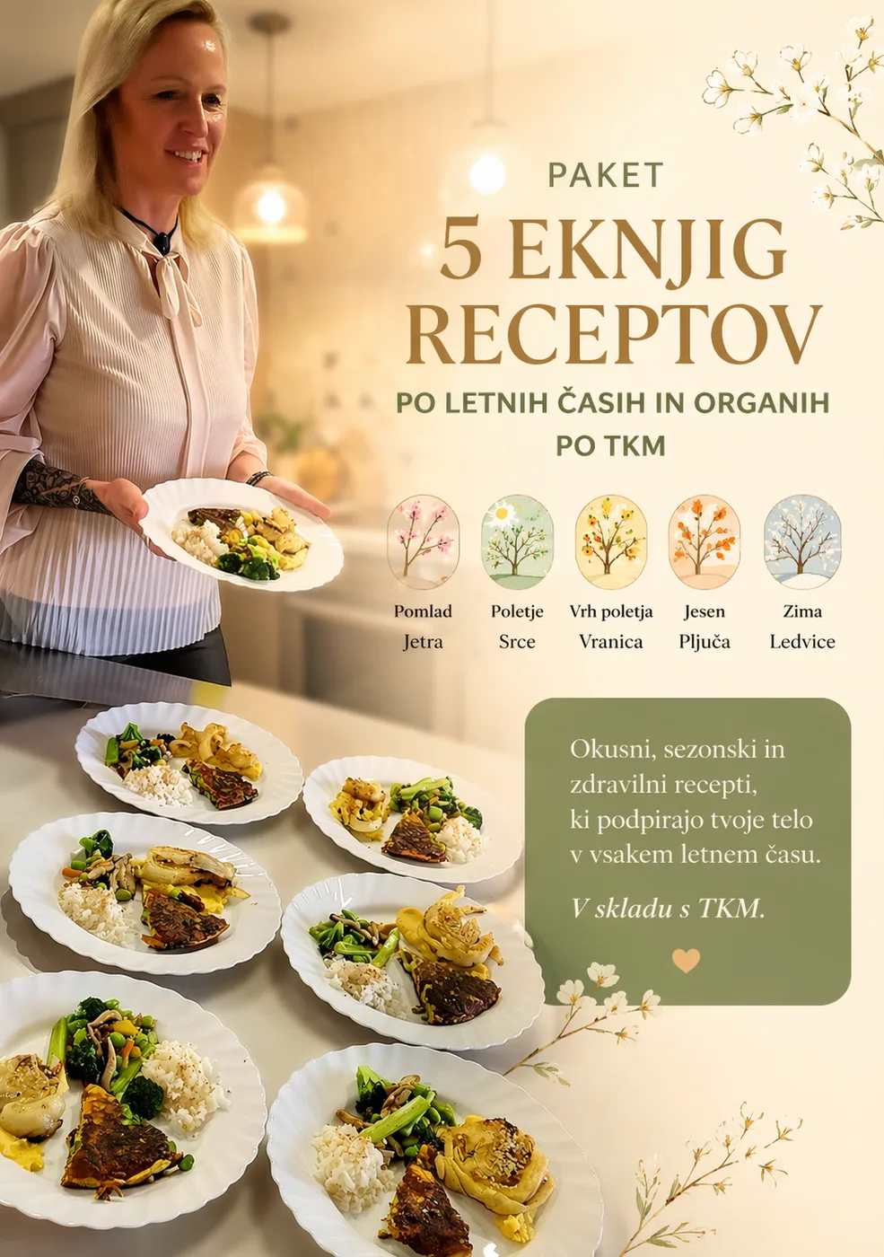 Vseh pet sezonskih e-knjig receptov po TKM